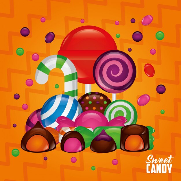 Sweet candy background