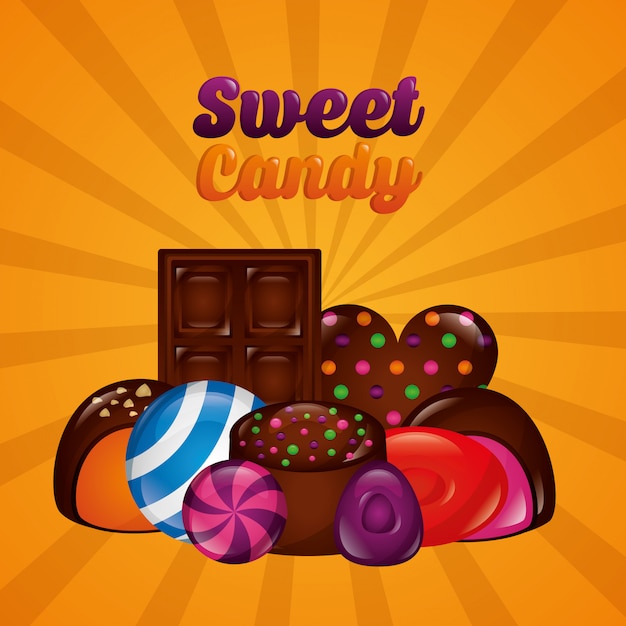 Sweet candy background