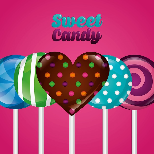 Free vector sweet candy background