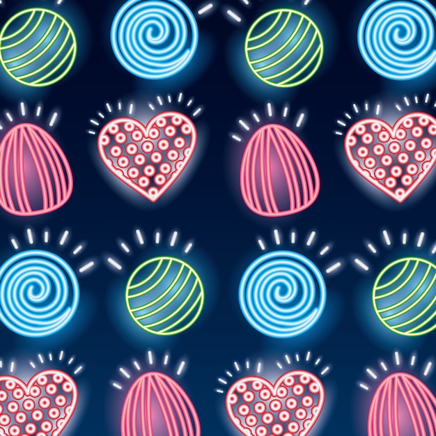 Sweet candy seamless pattern