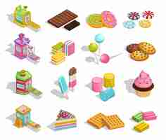 Free vector sweet goods pastry collection