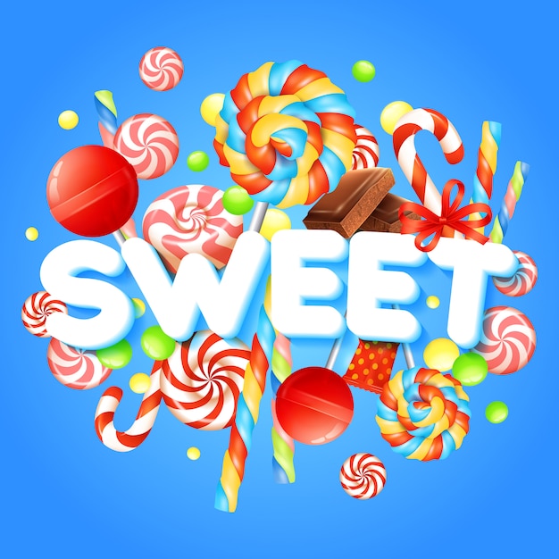 Free vector sweet realistic illustration