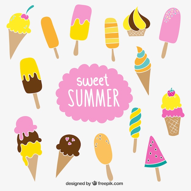 Free vector sweet summer