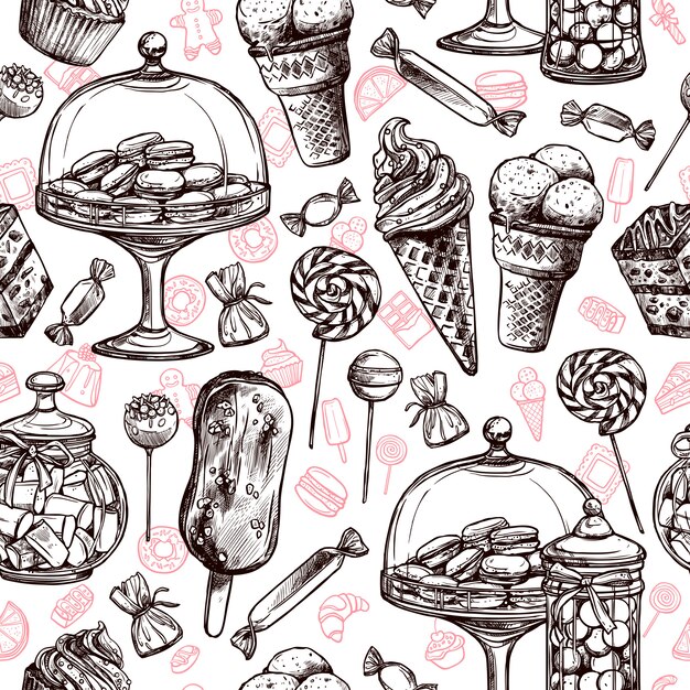 Sweets Seamless Pattern