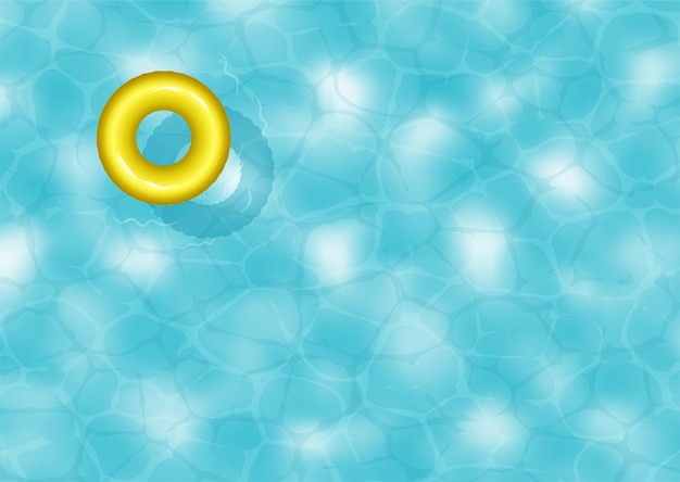 Swimming pool background with rubber ring
