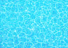 Бесплатное векторное изображение Текстура дна бассейна, рябь и поток с волнами.