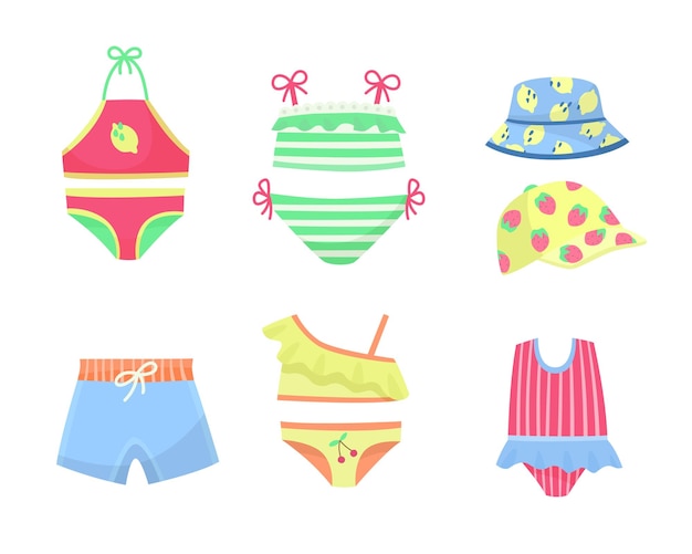 Cute cartoon little girls models underwear