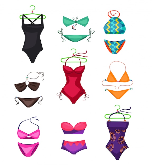 Swimwear set illustration