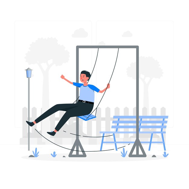 Swing concept illustration