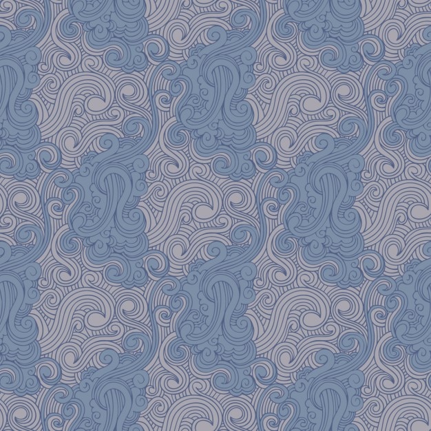 Free vector swirl drawn pattern