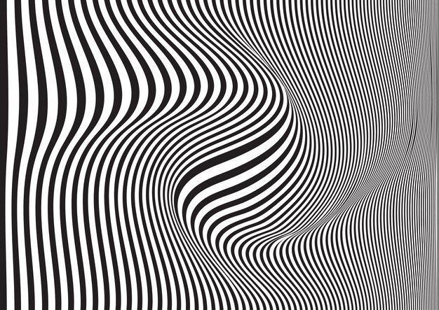 Swirled striped background 