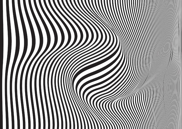 Swirled striped background 