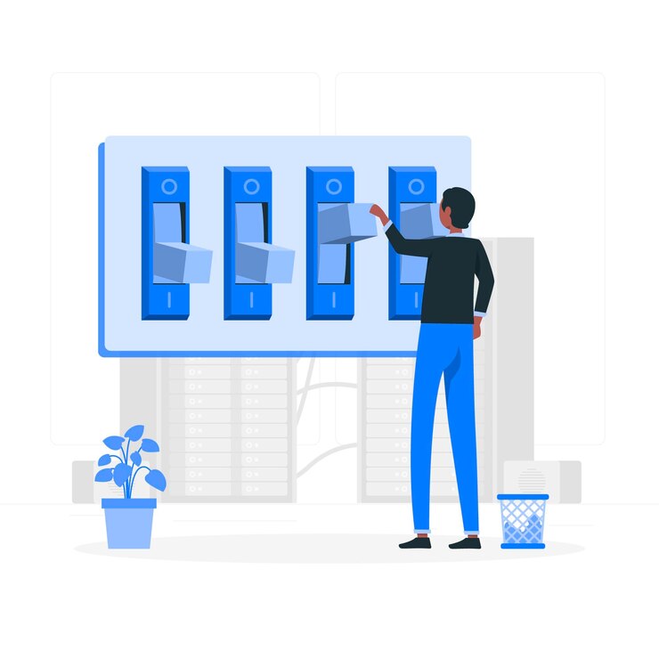 Free Vector switches concept illustration