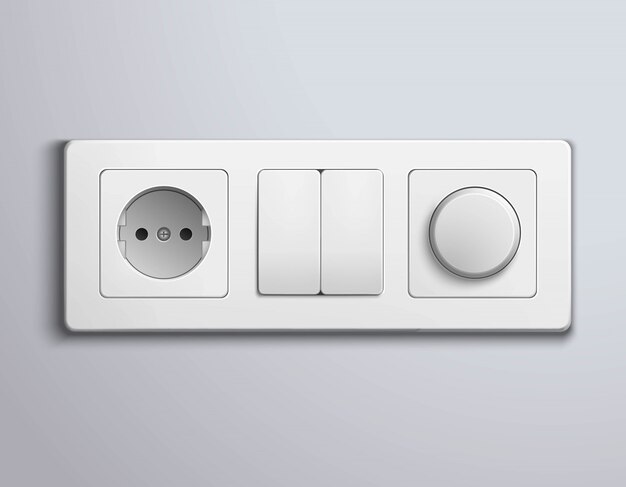 Switchs Sockets Realistic Panel