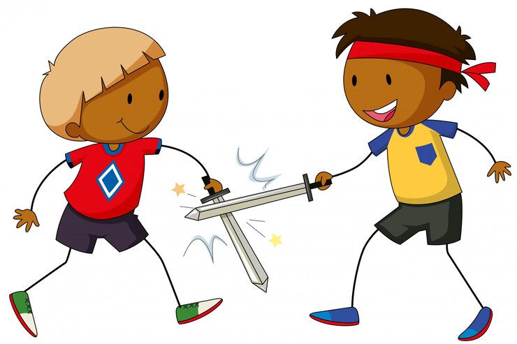 Free Vector sword fight