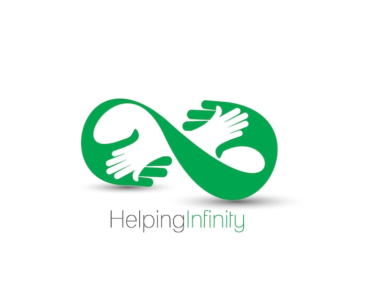 Free Vector symbol of helping infinity isolated vector design