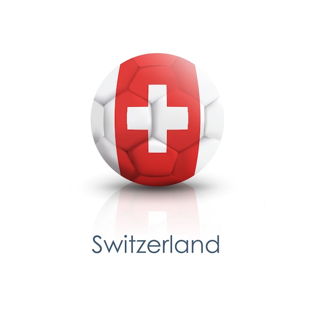 Symbol soccer circle switzerland template