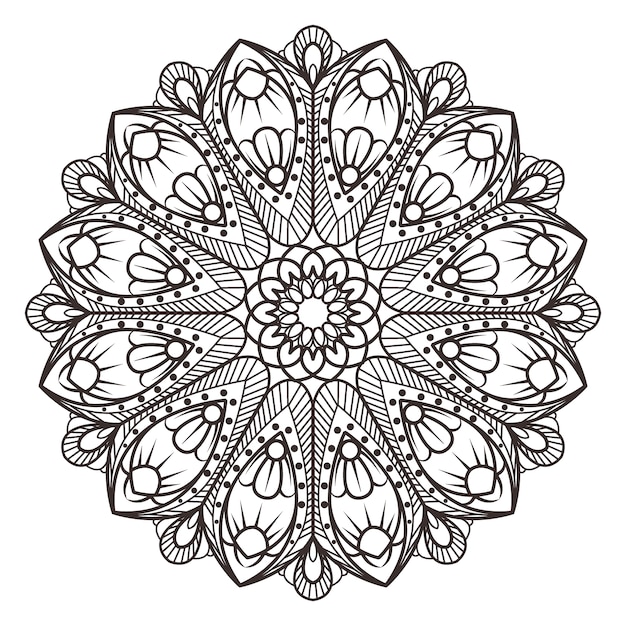 Design mandala simmetrico