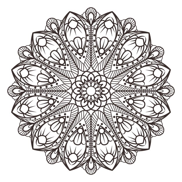 Symetrical mandala design