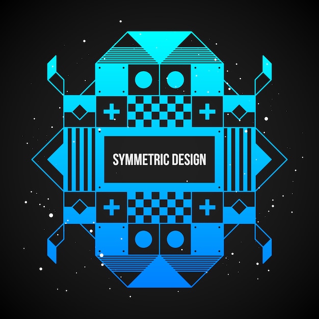 Free vector symmetry background design