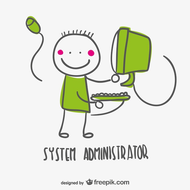 System administrator cartoon