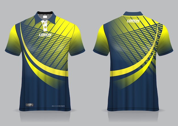 Premium Vector | T-shirt polo sport design, badminton ...
