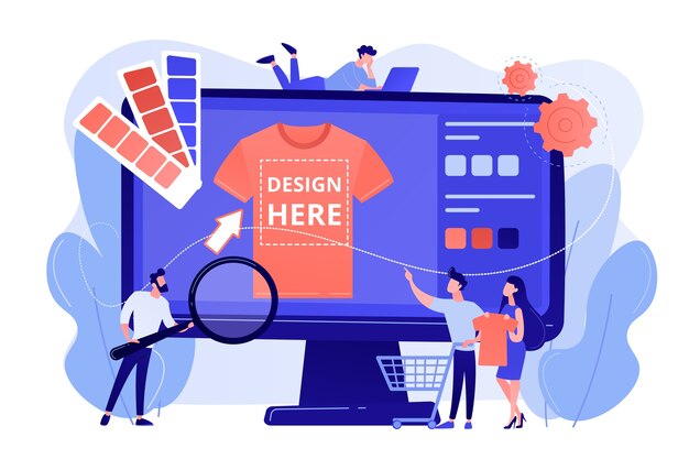 T-shirt print on demand services. Promotional apparel design
