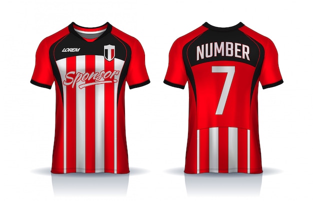 Download Soccer jersey template sport t shirt design | Premium Vector