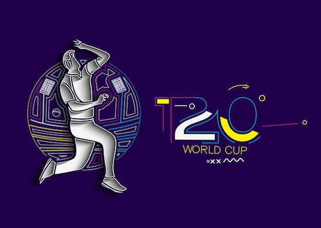 T20 ワールド カップ クリケット選手権ポスター フライヤー テンプレート パンフレット装飾バナー デザイン