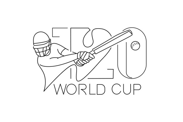 T20 world cup cricket championship poster template brochure decorated flyer banner design