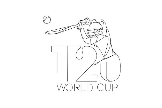 Брошюра шаблона плаката чемпионата мира по крикету t20 украшена дизайном флаера