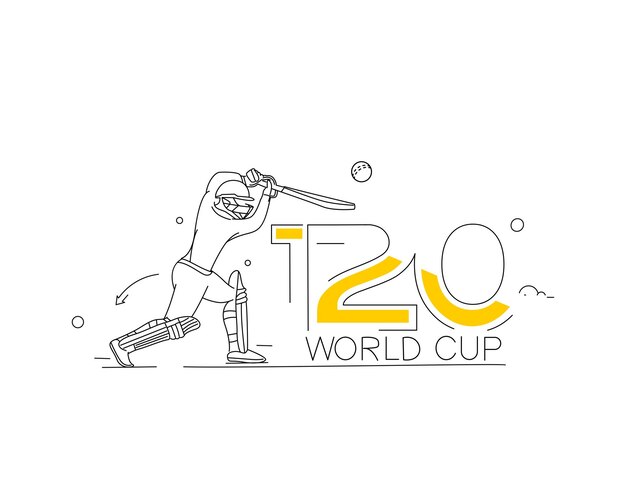 T20 ワールド カップ クリケット選手権ポスター テンプレート パンフレット装飾チラシ バナー デザイン