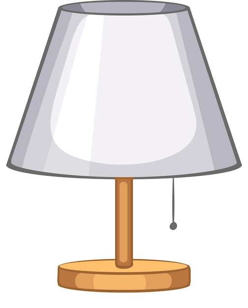 A table lamp for interior design on white background