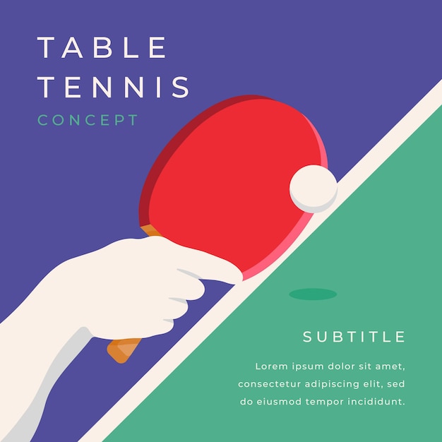 Table tennis concept