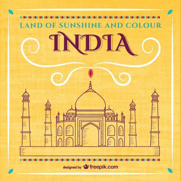 Free Vector taj mahal background