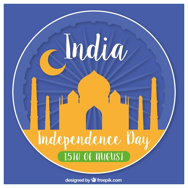 Taj mahal india independence background