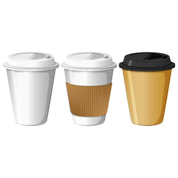 Take away coffee cups