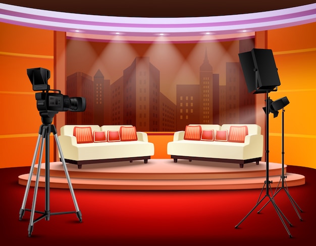 talk show background