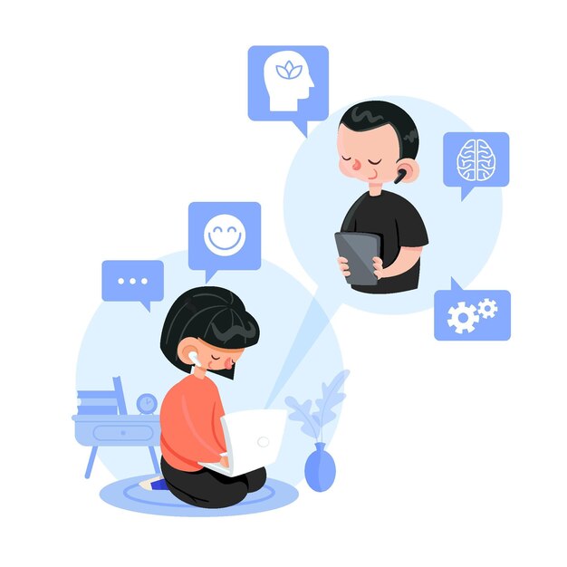 Talking online with the therapist lifestyle