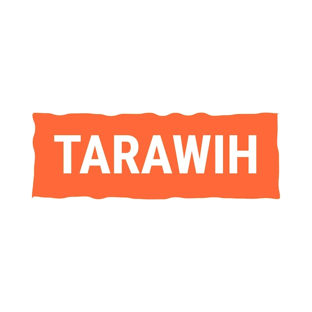 無料ベクター tarawih ガイド オレンジ色のベクトル吹き出しバナーと充実したラマダン体験のヒント