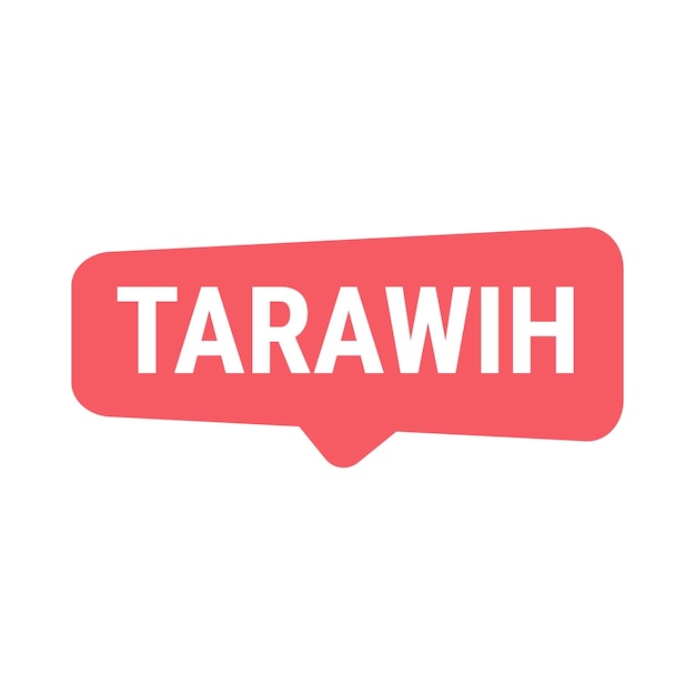 Бесплатное векторное изображение Красный векторный баннер tarawih guide с советами для полноценного опыта рамадана