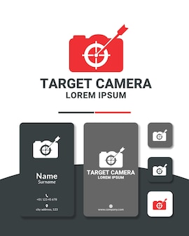 Target camera logo design focus accurate