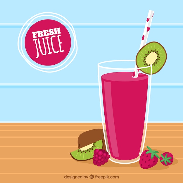 Free vector tasty juice background