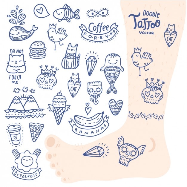 Free vector tattoo designs collection