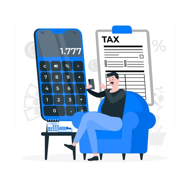 Tax concept illustration