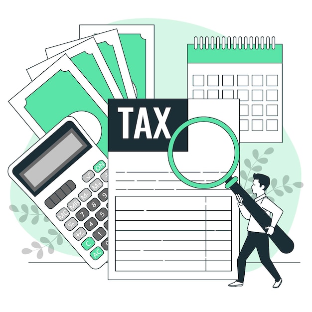 Tax concept illustration