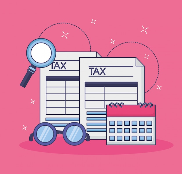 Free vector tax payment concept