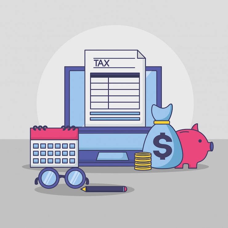 Free Vector tax payment concept