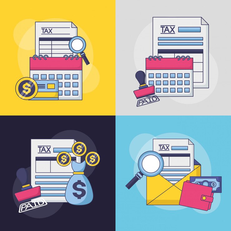 Free Vector tax payment day