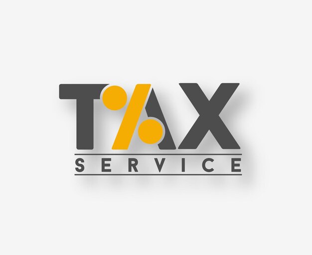 Фирменный стиль налоговой службы Дизайн корпоративного векторного логотипа